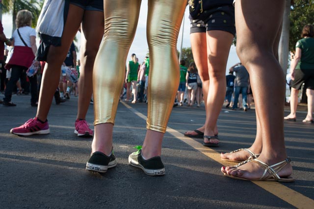 Golden leggings for the Golden Domers