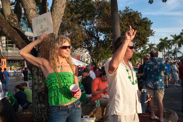 Notre Dame fans were buying every available ticket